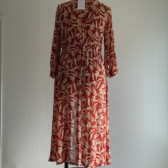 Rust & Cream Robe/Cover Up - Picture 4 of 5